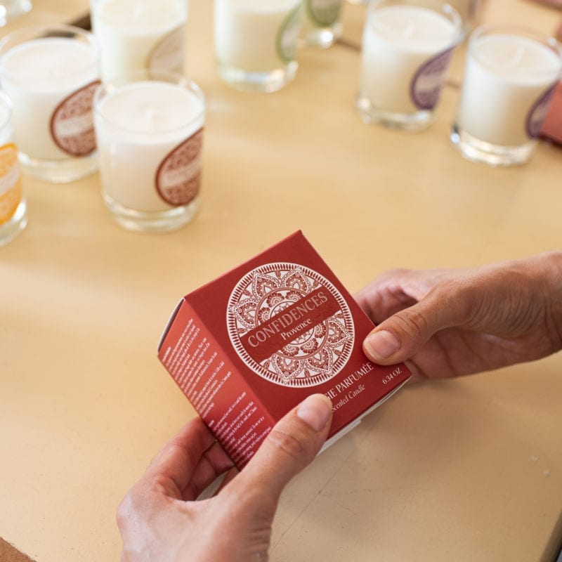 packaging bougie mise en boite