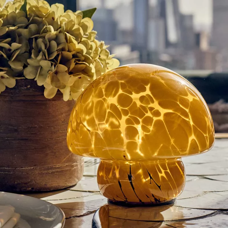Lampe de table portable Pandora, couleur miel