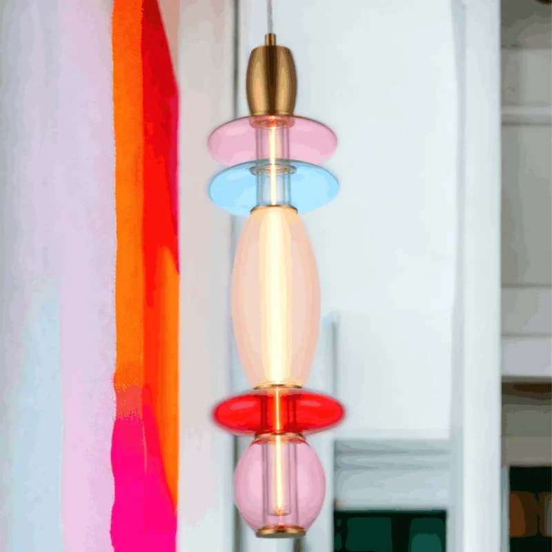 Léonor Suspension Verticale Rose