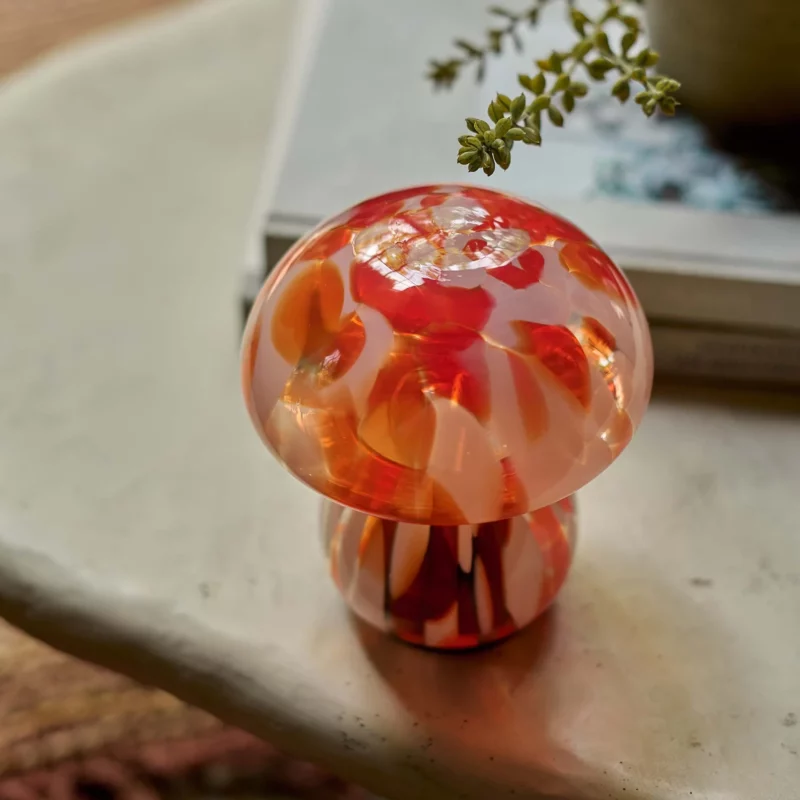 Lampe de table portable Mushroom, corail – Image 2