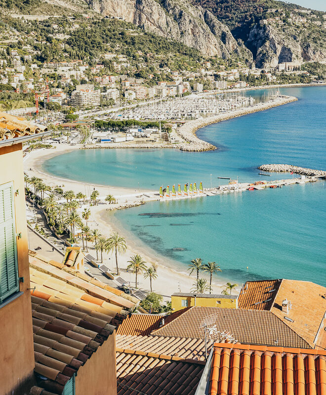 Affiche Menton beach