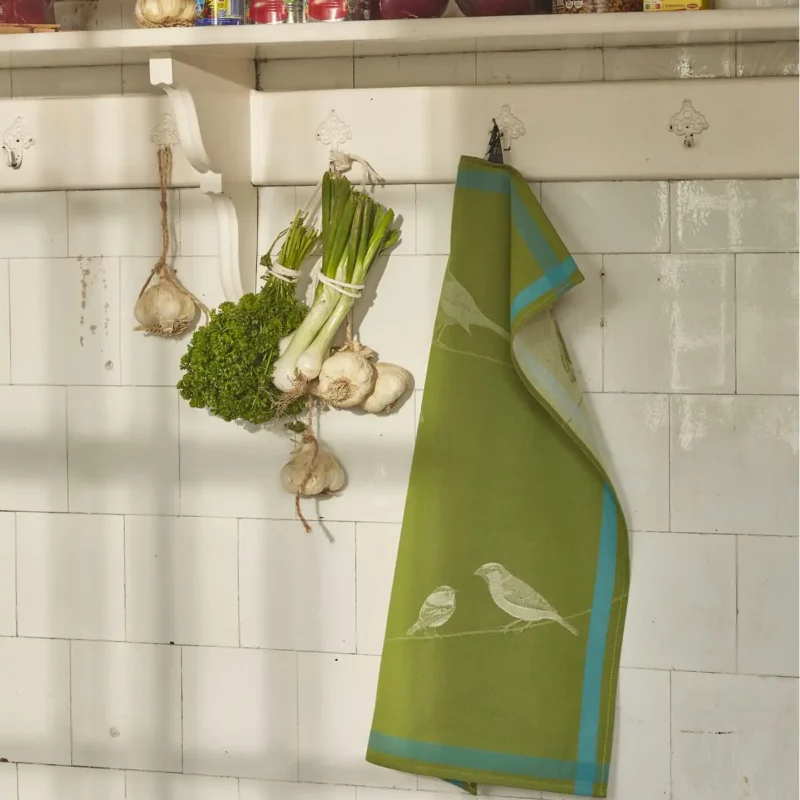 Torchon jacquard Sur un fil
