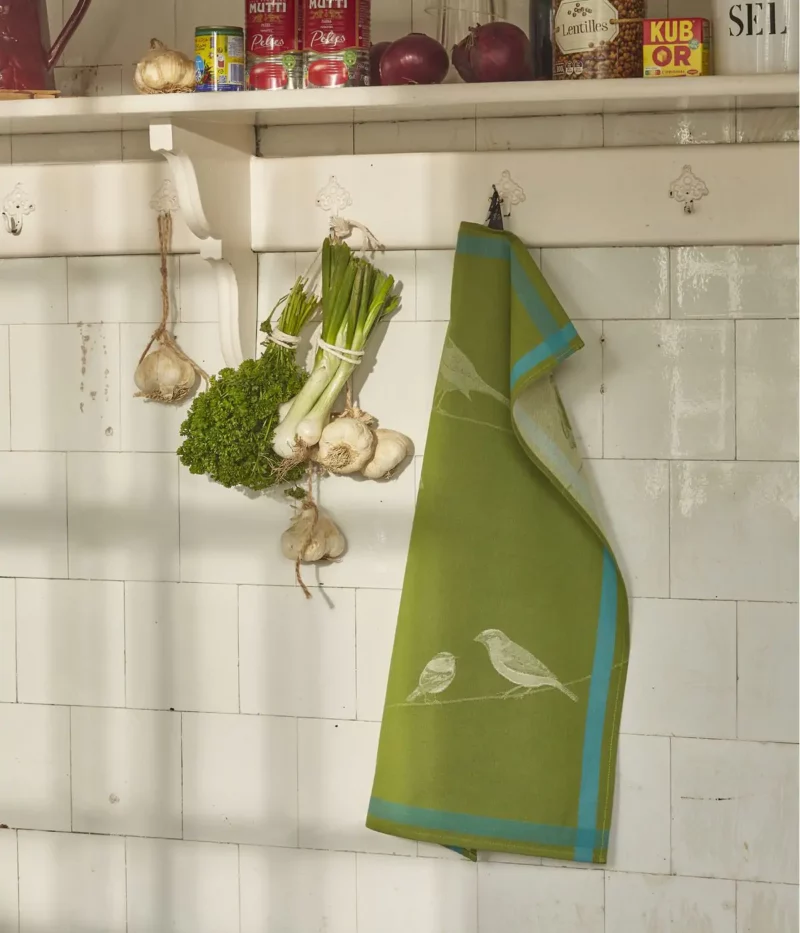 Torchon jacquard Sur un fil