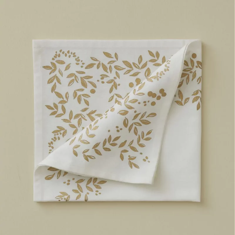 Serviette de table Lueur d'hiver mascarpone