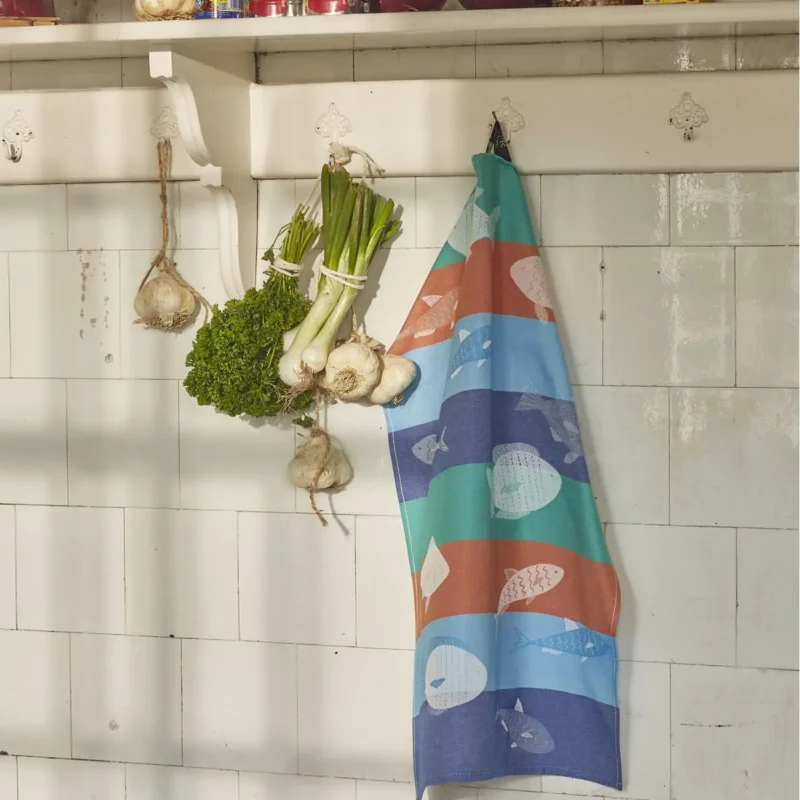 Torchon jacquard Le grand bain