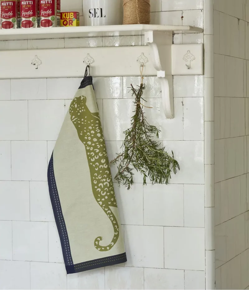 Torchon jacquard Léo